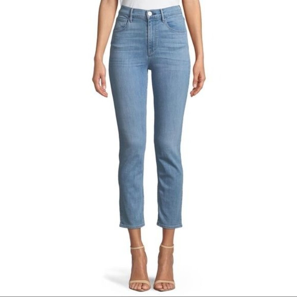 3x1  CARLO Colette High Rise Slim Crop Jeans In CARLO Light Blue Wash 32